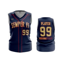 3146 FD Womens V-Neck Sleeveless SEMPER-FI-NAVYS