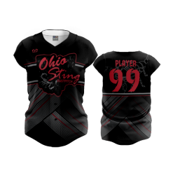 2811 FD Womens Full Button Capsleeve OHIO-STING-2021-1