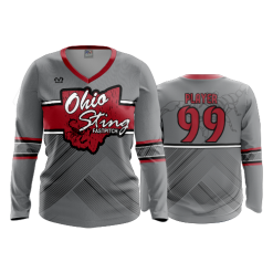 2811 FD Womens V-Neck Longsleeve OHIO-STING-2021