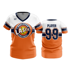 2909 FD Womens V-Neck LASERS-ORANGE-2021-1