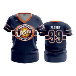 2909 FD Womens V-Neck LASERS-ORANGE-2021-2