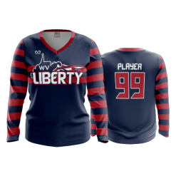 2826 FD Womens V-Neck Longsleeve WV-LIBERTY-CLEAN
