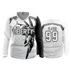 2826 FD Womens V-Neck Longsleeve WV-LIBERTY-WHITE