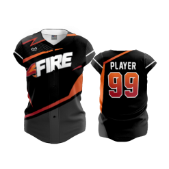 3145 FD Womens Full Button Capsleeve FIRE-FASTPITCH-1