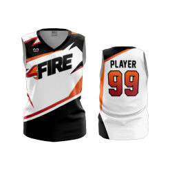 3145 FD Womens V-Neck Sleeveless FIRE-FASTPITCH-2