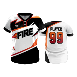 3145 FD WOMENS 2 BUTTON SCOOP NECK CL FIRE-FASTPITCH-2