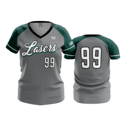 3141 FD Womens V-Neck LASERS-TEAL-2