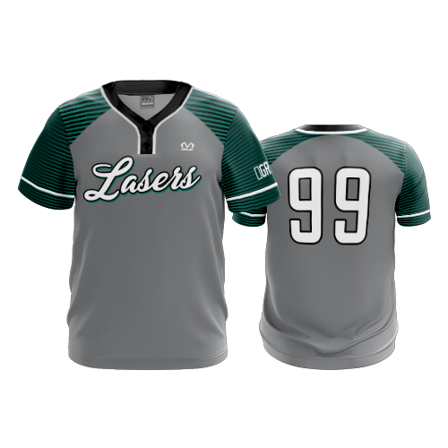 3141 FD MENS 2 BUTTON SCOOP NECK CL LASERS-TEAL-2