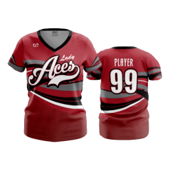 3150 FD Womens V-Neck LADY-ACES-1