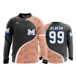 796 FD Quarter Zip Batting Jacket LS TENNESSEE-MOJO-ADDS