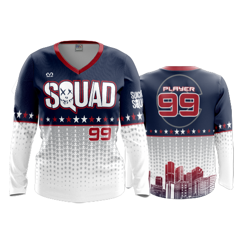 2807 FD Womens V-Neck Longsleeve SUICIDE-SQUAD-1