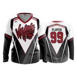 3115 FD Womens V-Neck Longsleeve VILLAINS-2