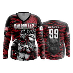 3139 FD Womens V-Neck Longsleeve GUERRILLAZ-1