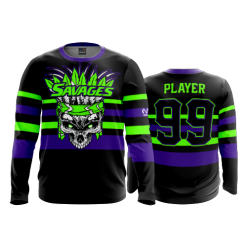 3140 FD Long Sleeve MENS SAVAGES-1-FLO INK + $5