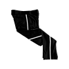 3140 CL BLACK CUSTOM BRAID MENS PANT SAVAGES-1-FLO INK + $5