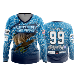 3142 FD Womens V-Neck Longsleeve WATER-BEARS-1