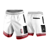 3056 LIGHTWEIGHT MICROFIBER 160gsm SHORT OUTLAWZ-CLEAN-WHITE