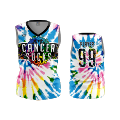 2828 FD Womens V-Neck Sleeveless CANCER-SUCKS