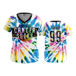 2828 FD Womens V-Neck CANCER-SUCKS