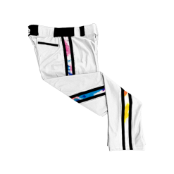2828 CL WHITE CUSTOM BRAID MENS PANT CANCER-SUCKS