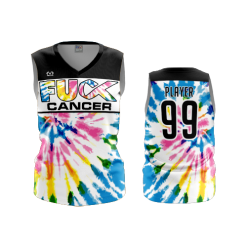 2828 FD Womens V-Neck Sleeveless FUCK-CANCER