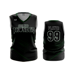 3132 FD Womens V-Neck Sleeveless OHIOTHUNDER-1