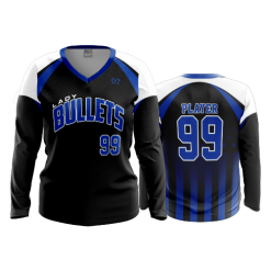 2642 FD Womens V-Neck Longsleeve LADY-BULLETS-1