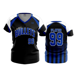 2642 FD Womens V-Neck LADY-BULLETS-1