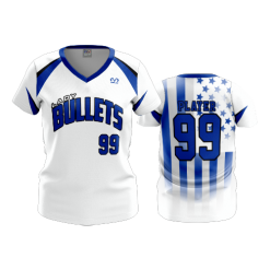 2642 FD Womens V-Neck LADY-BULLETS-2