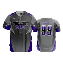 2810 FD ProTek Mens Full Button Down - CL BATS-BASEBALL-1