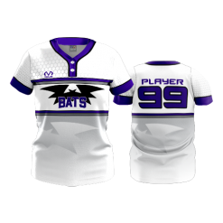 2810 FD WOMENS 2 BUTTON SCOOP NECK CL BATS-BASEBALL-2
