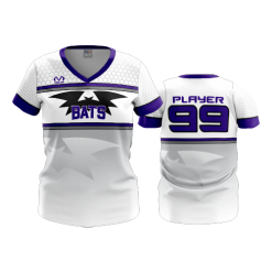 2810 FD Womens V-Neck BATS-BASEBALL-2