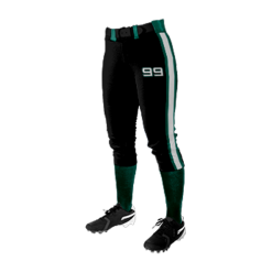 3170 FD Girls Fastpitch Pant TEAL STARS-3