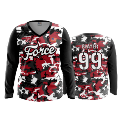3174 FD Womens V-Neck Longsleeve CAP-CITY-FORCE-CAMO