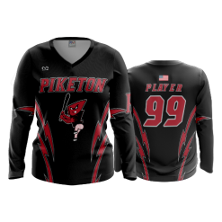 3185 FD Womens V-Neck Longsleeve PIKETON-1