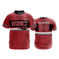 3169 FD Quarter Zip Batting Jacket SS EBC-2020-RED