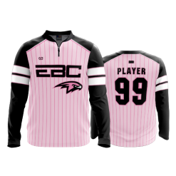 3169 FD Quarter Zip Batting Jacket LS EBC-MOTHERS-DAY