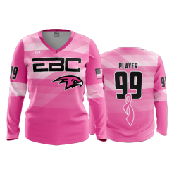 3169 FD Womens V-Neck Longsleeve EBC-PINK