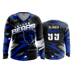 3017 FD Womens V-Neck Longsleeve LEYDEN-BEARS-1