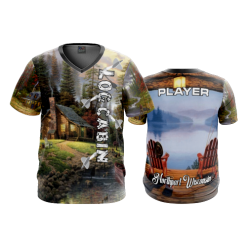 2097 FD Sport V-Neck MENS LOG-CABIN-1