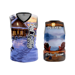 2097 FD Womens V-Neck Sleeveless LOG-CABIN-2