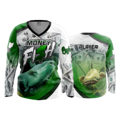 1857 FD Womens V-Neck Longsleeve MONEY-FISH-1