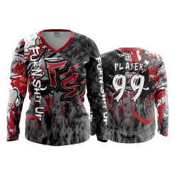 3186 FD Womens V-Neck Longsleeve FSU-2