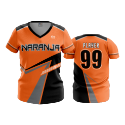 3175 FD Womens V-Neck NARANJA-2