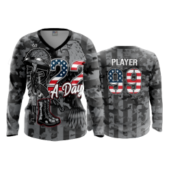 3164 FD Womens V-Neck Longsleeve 22-A-DAY-USA