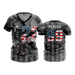 3164 FD Womens V-Neck 22-A-DAY-USA