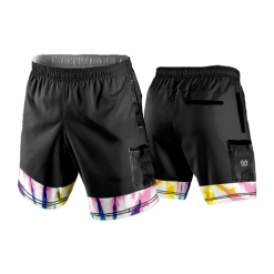3163 LIGHTWEIGHT MICROFIBER 160gsm SHORT POP-SLO-FUCK-CANCER