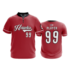 3219 FD Quarter Zip Batting Jacket SS REDHAWKS-ADDONS