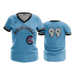 3219 FD Womens V-Neck REDHAWKS-ALT-1
