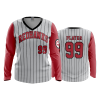 3219 FD Womens V-Neck Longsleeve REDHAWKS-BASEBALL-PIN-2